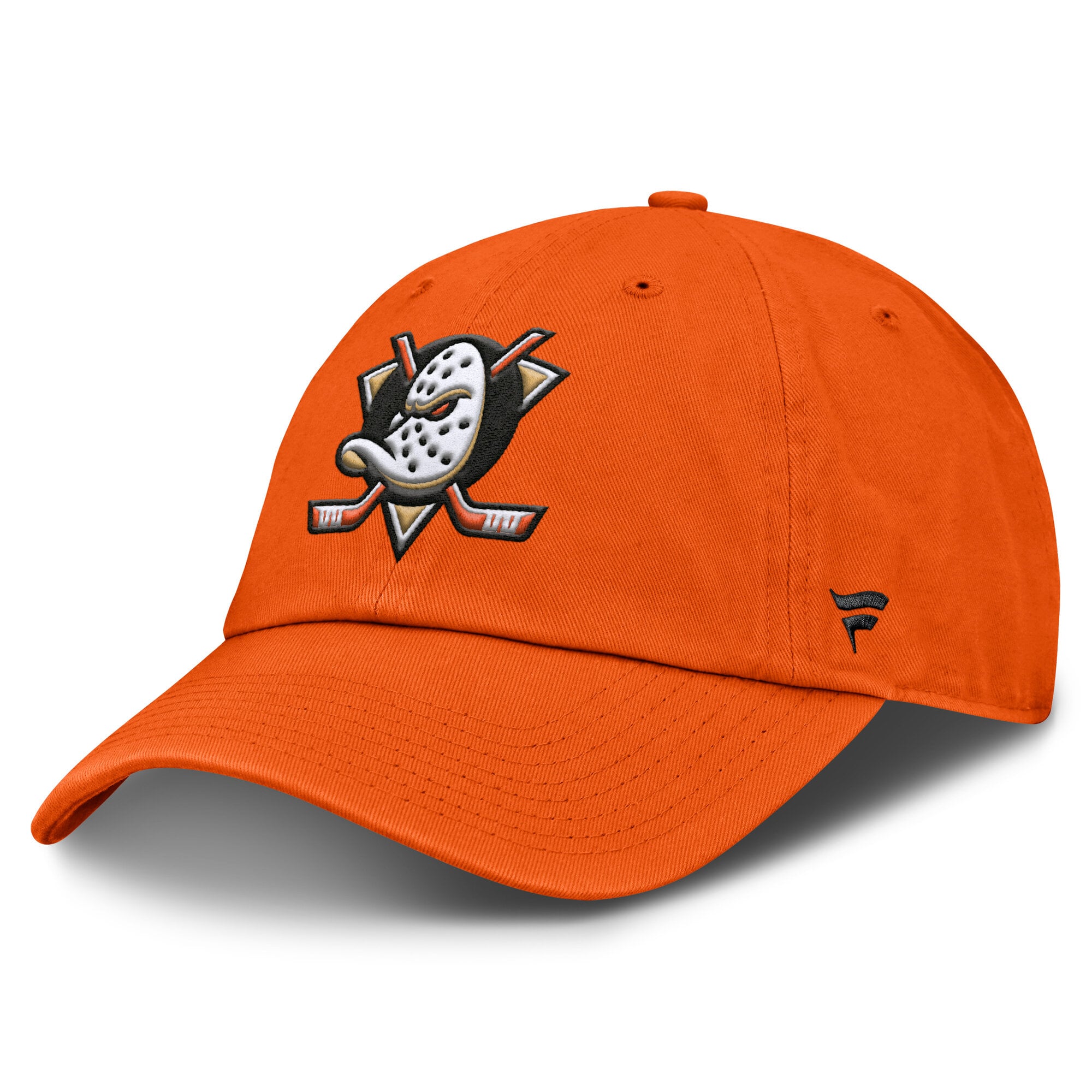 Casquette ajustable pour hommes Fanatics Orange Anaheim Ducks Core avec logo principal