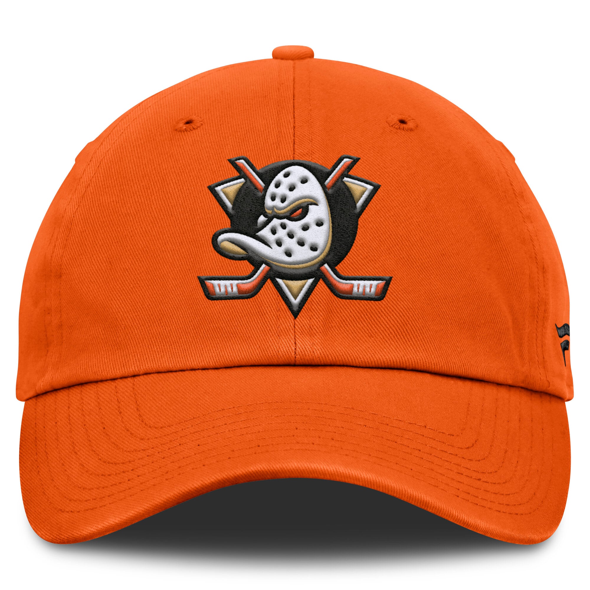 Casquette ajustable pour hommes Fanatics Orange Anaheim Ducks Core avec logo principal