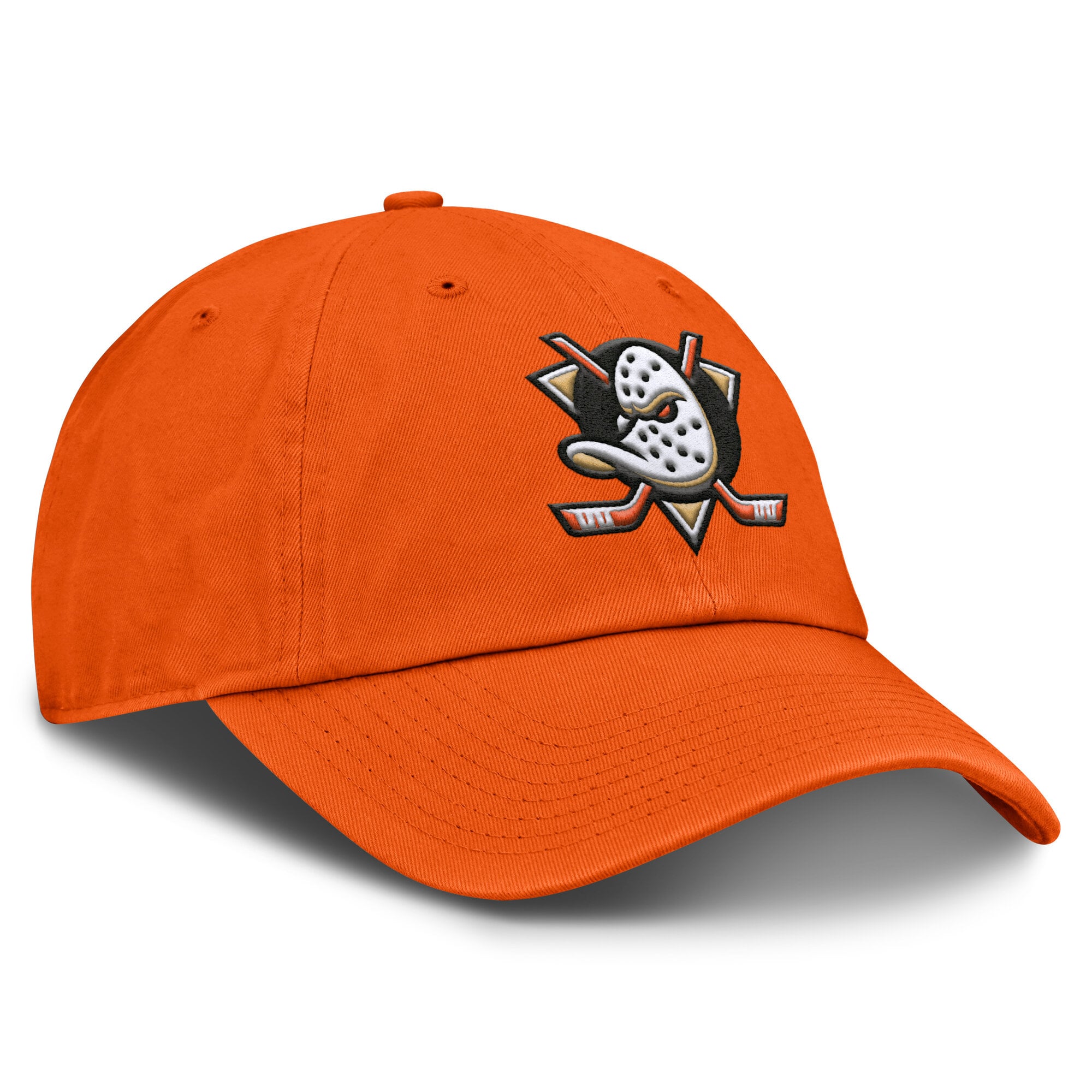 Casquette ajustable pour hommes Fanatics Orange Anaheim Ducks Core avec logo principal