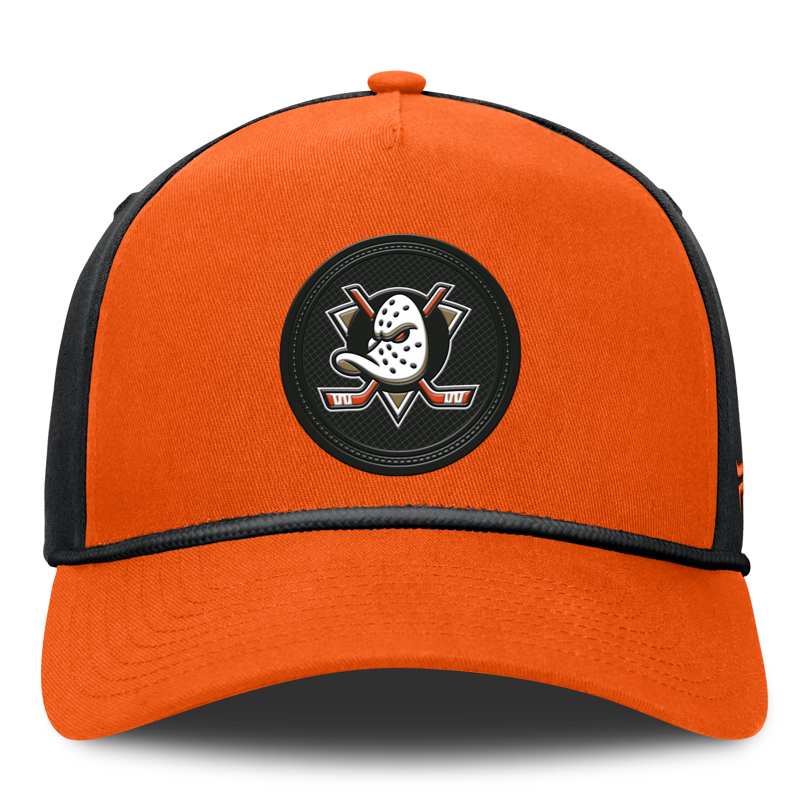 Men's Fanatics Orange/Black Anaheim Ducks Authentic Pro Rink A-Frame Adjustable Hat