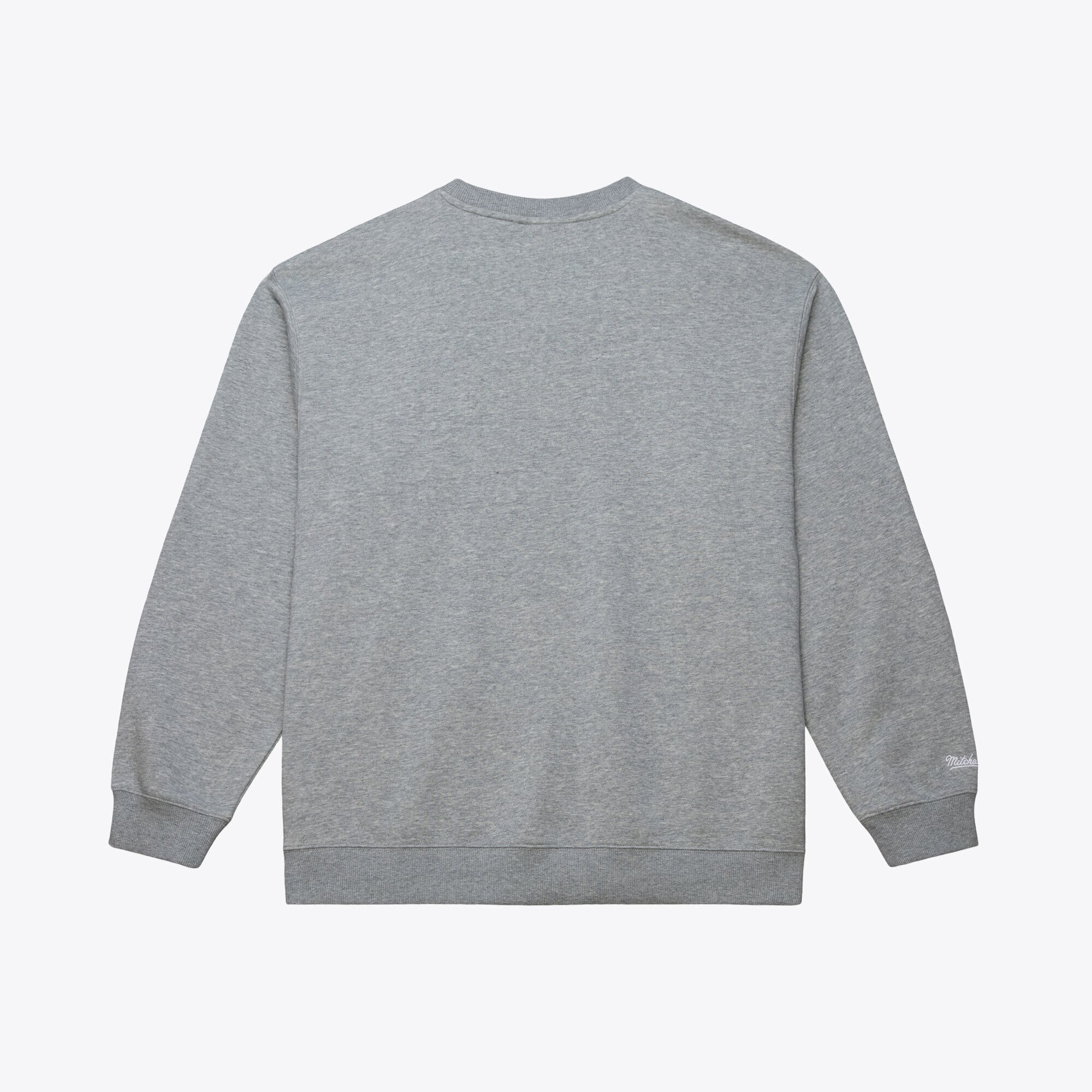 Sweat-shirt à col rond en polaire Mitchell & Ness gris chiné pour homme