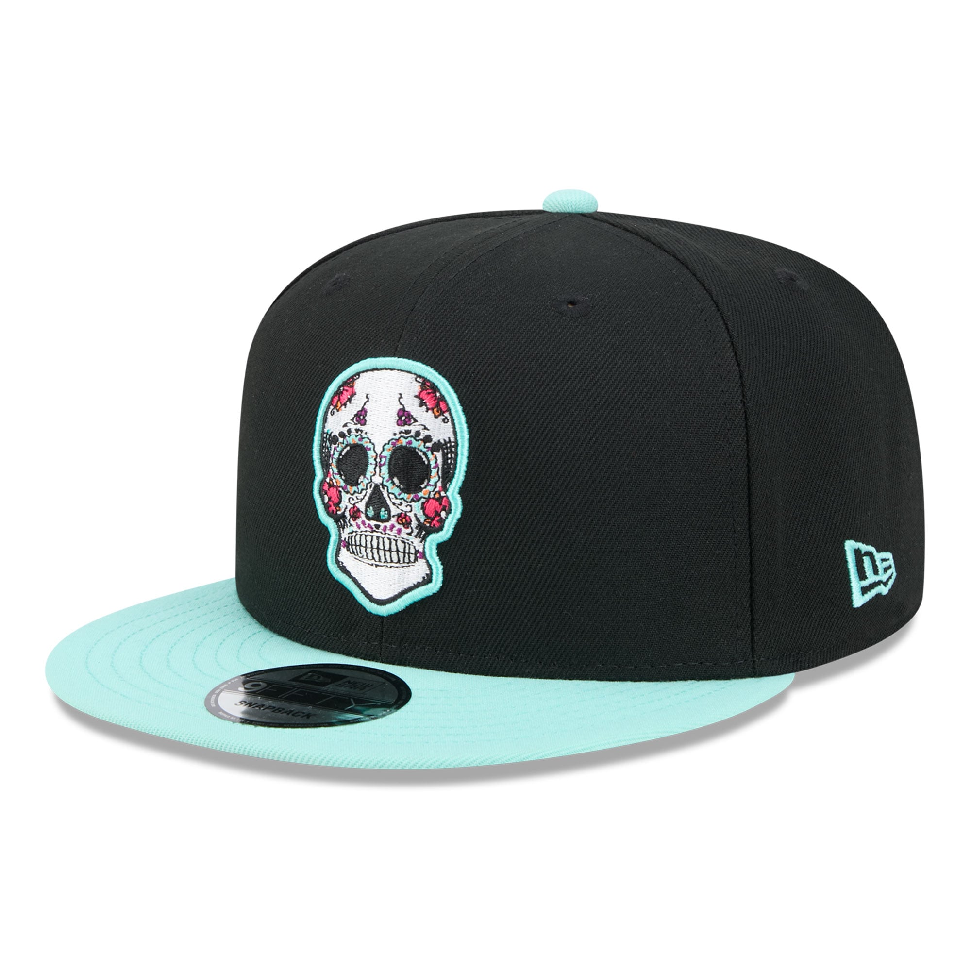 Casquette snapback New Era 9FIFTY noire Anaheim Ducks Dia De Los Muertos pour homme