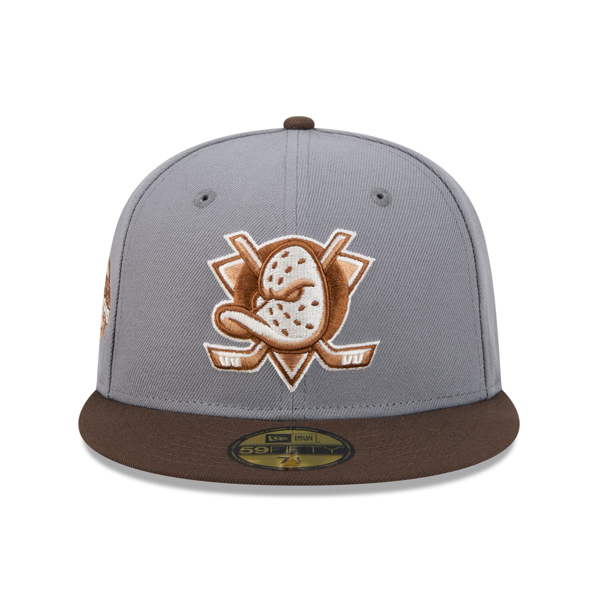 Casquette ajustée New Era 59FIFTY pour homme, coloris anthracite/marron