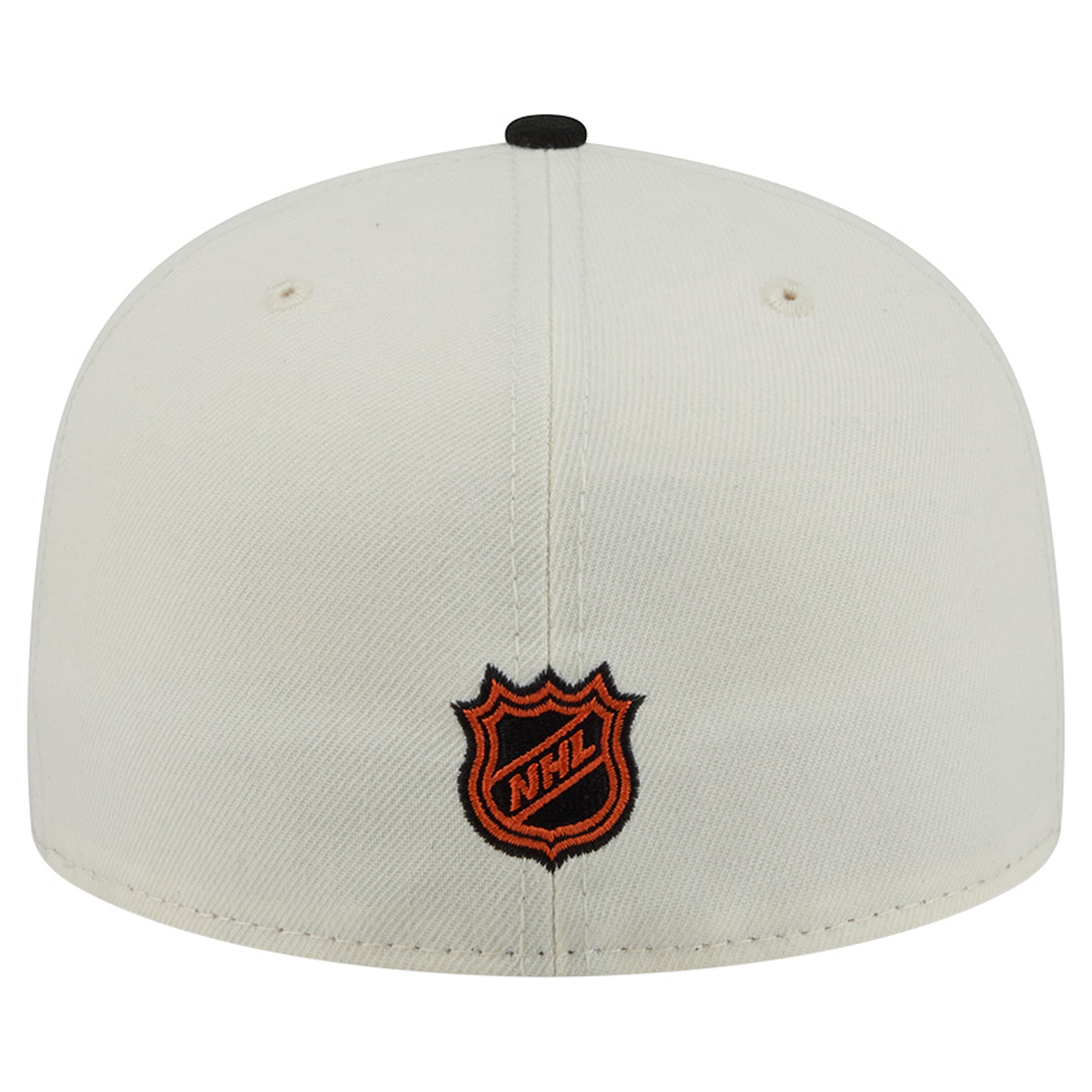 Men's New Era Cream/Black Anaheim Ducks Localized Stitched 59FIFTY Fitted Hat