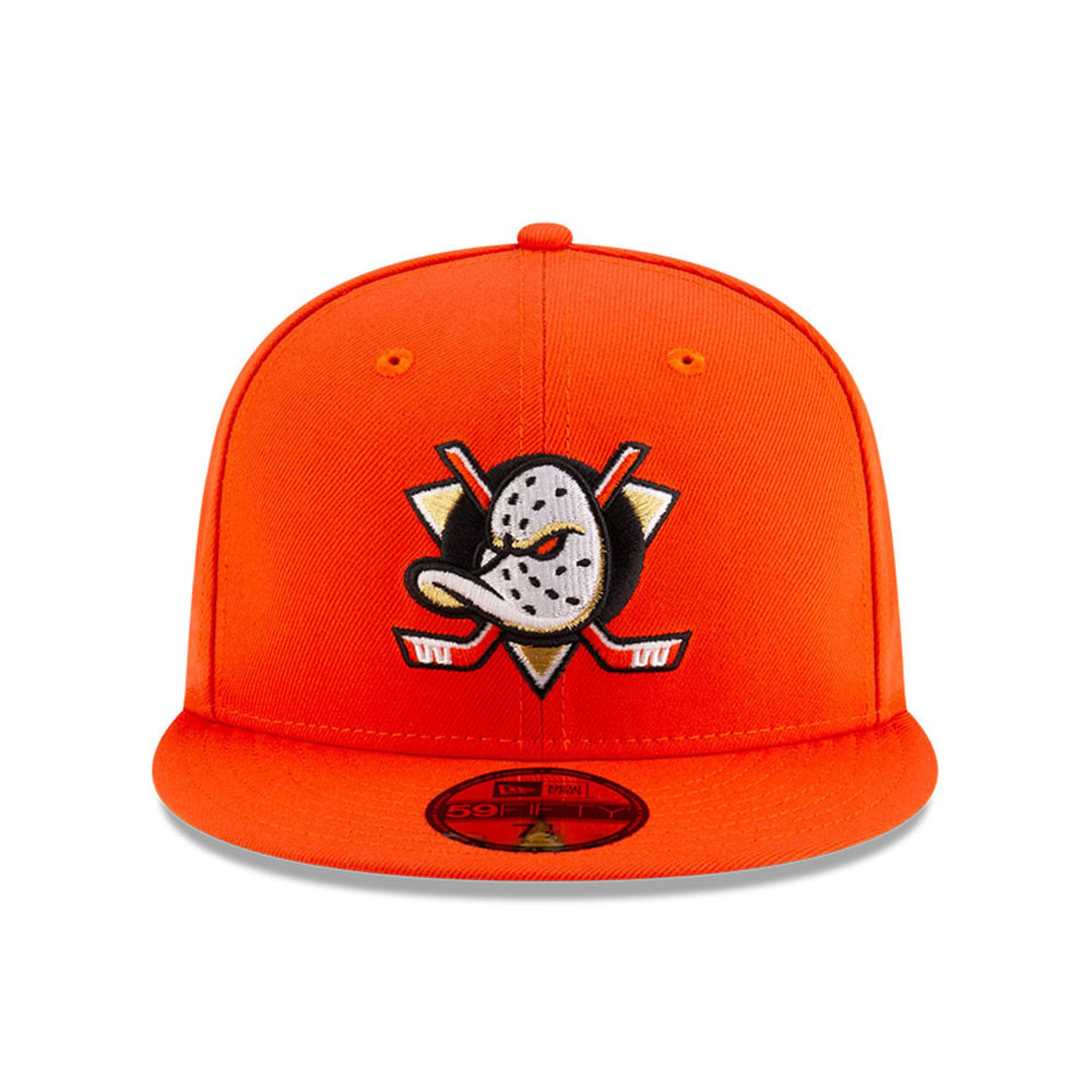 Casquette ajustée New Era Core 59FIFTY orange Anaheim Ducks pour homme