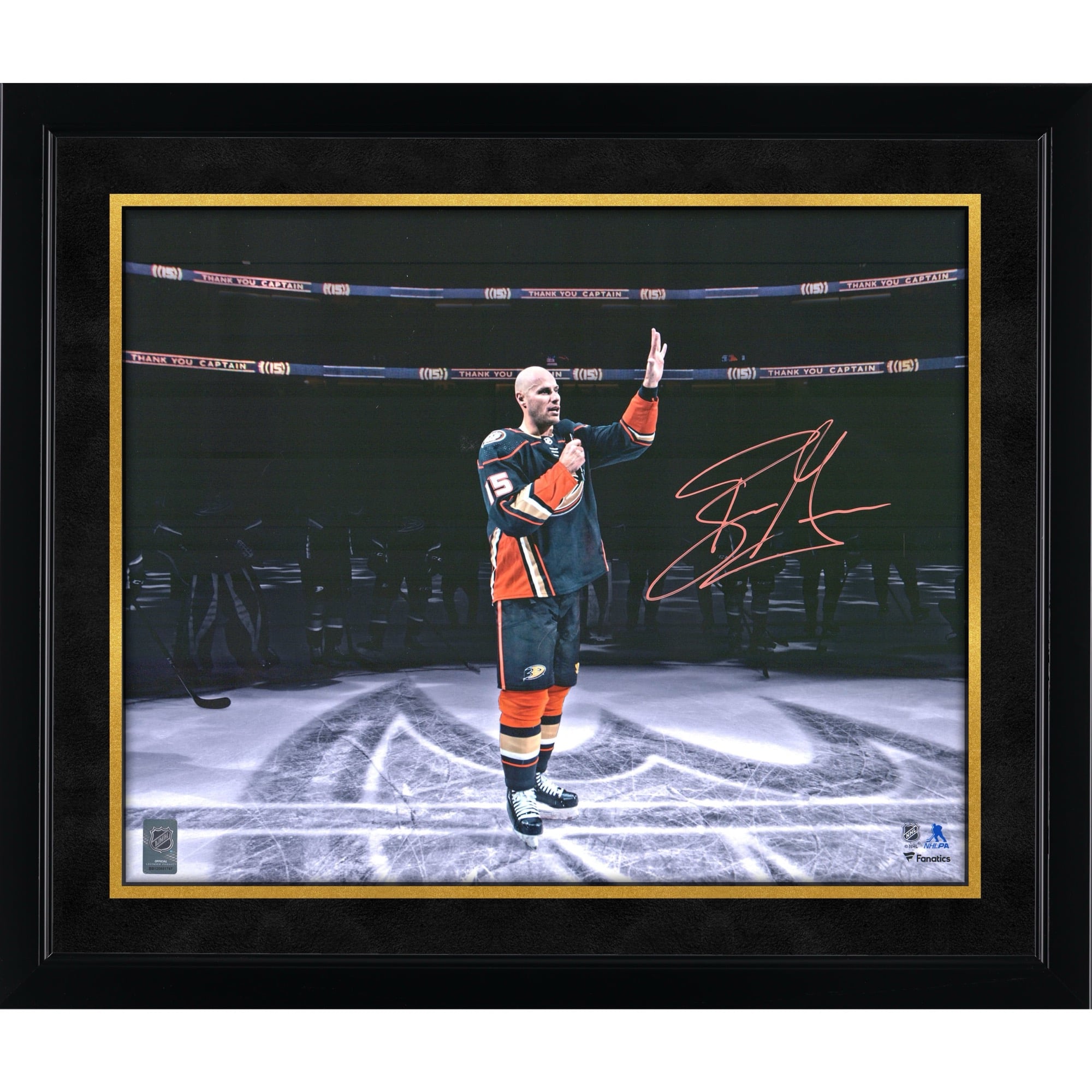 Ryan Getzlaf Anaheim Ducks Autographed 16" x 20" Final NHL Game Salute Photograph