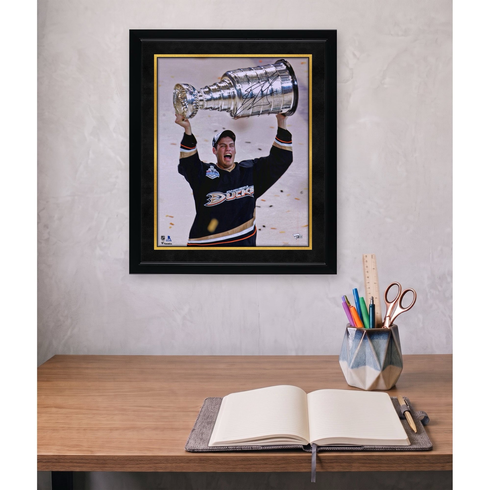 Ryan Getzlaf Anaheim Ducks Autographed 16" x 20" Raising Cup Photograph