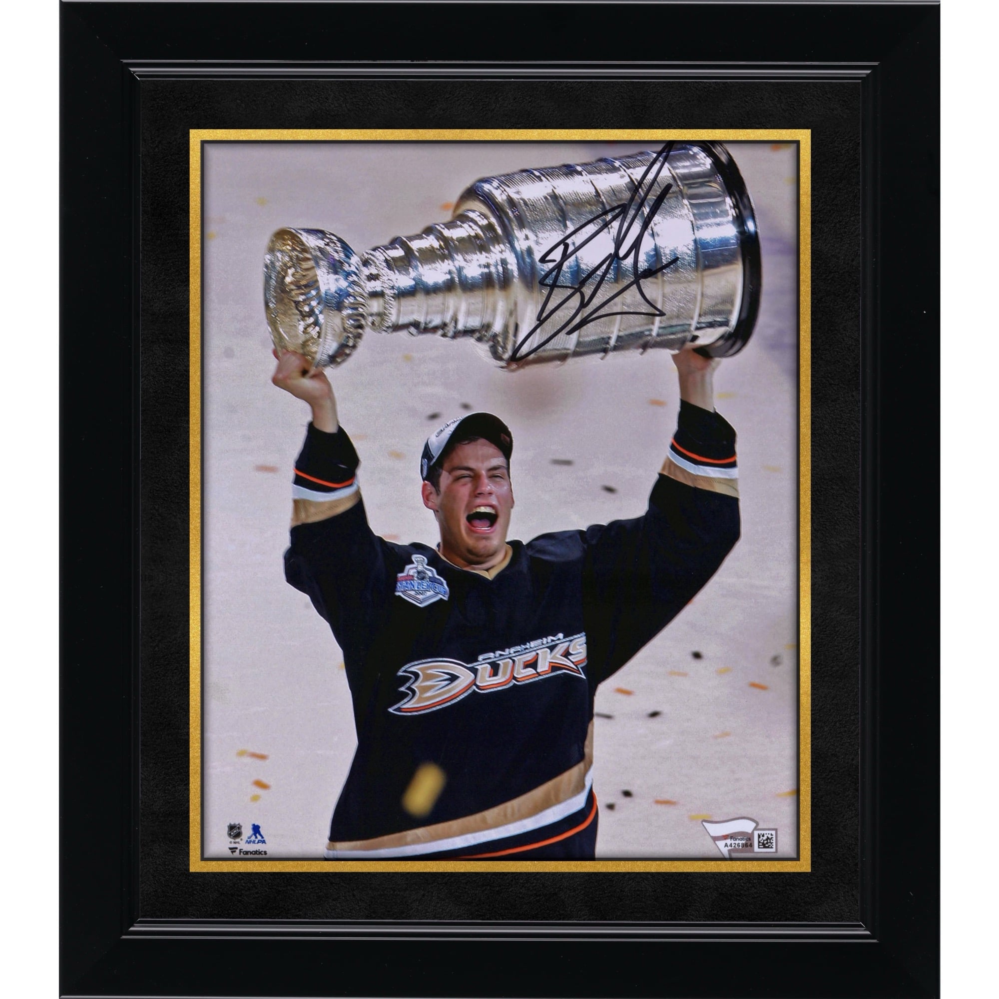 Ryan Getzlaf Anaheim Ducks Autographed 8" x 10" Raising Cup Photograph