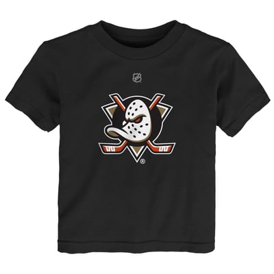 Toddler Anaheim Ducks  Outerstuff Black Primary Logo T-Shirt
