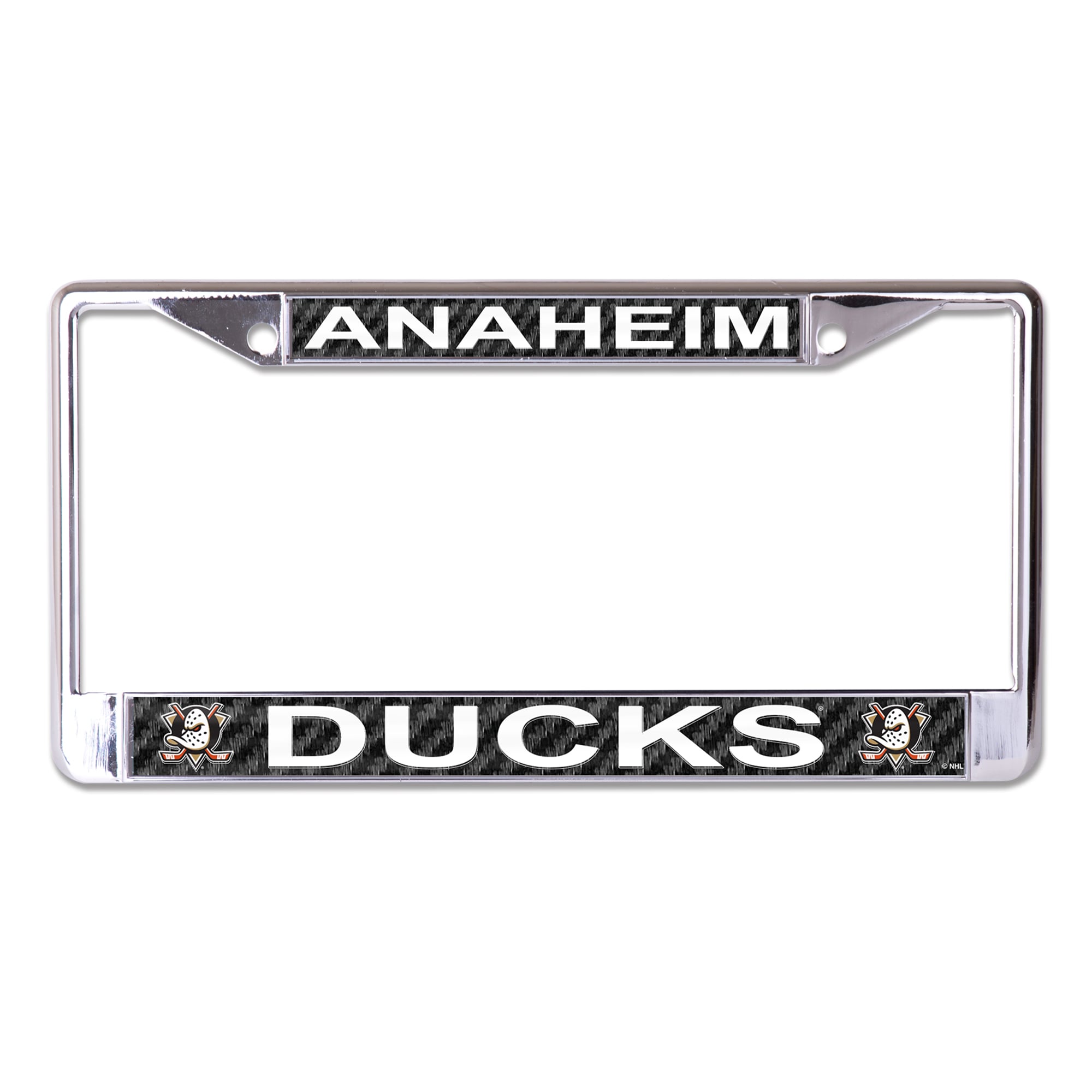 Cadre de plaque d'immatriculation en métal découpé au laser WinCraft Anaheim Ducks