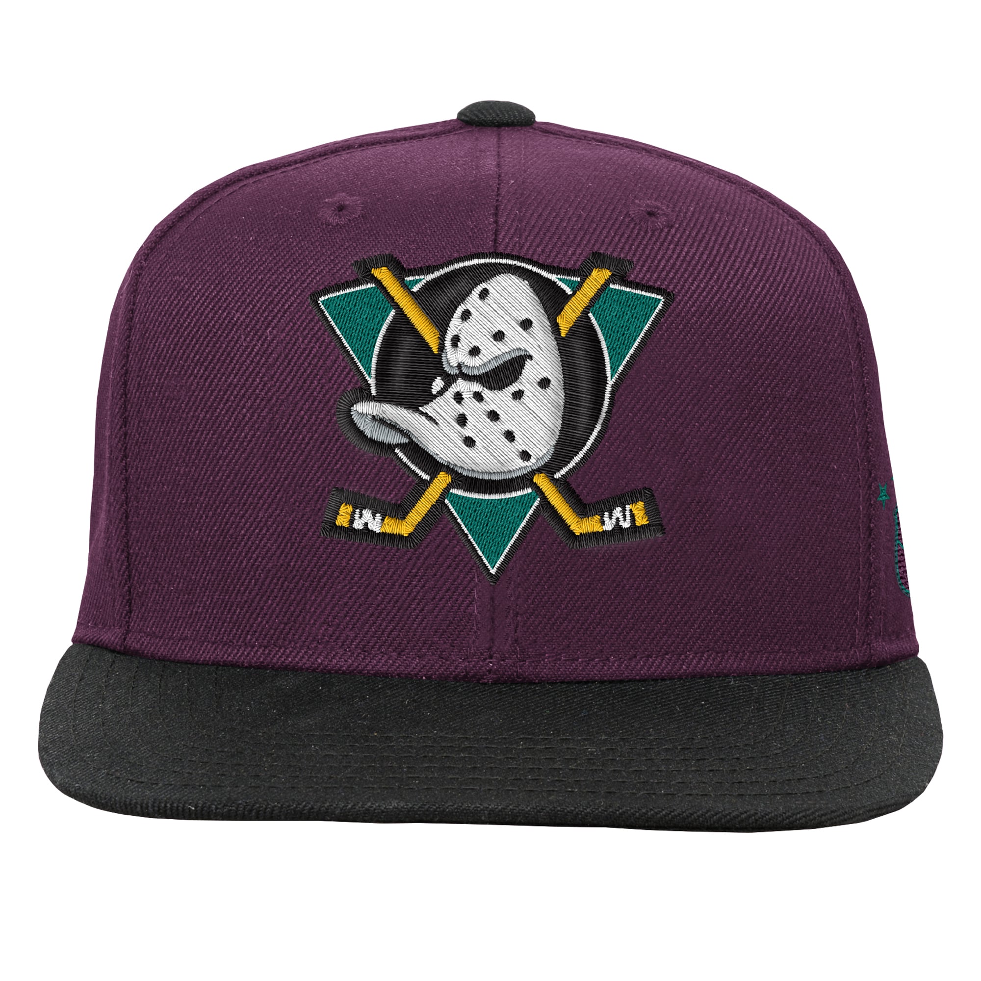 Youth Mitchell & Ness Purple/Black Anaheim Ducks Legendary Snapback Hat