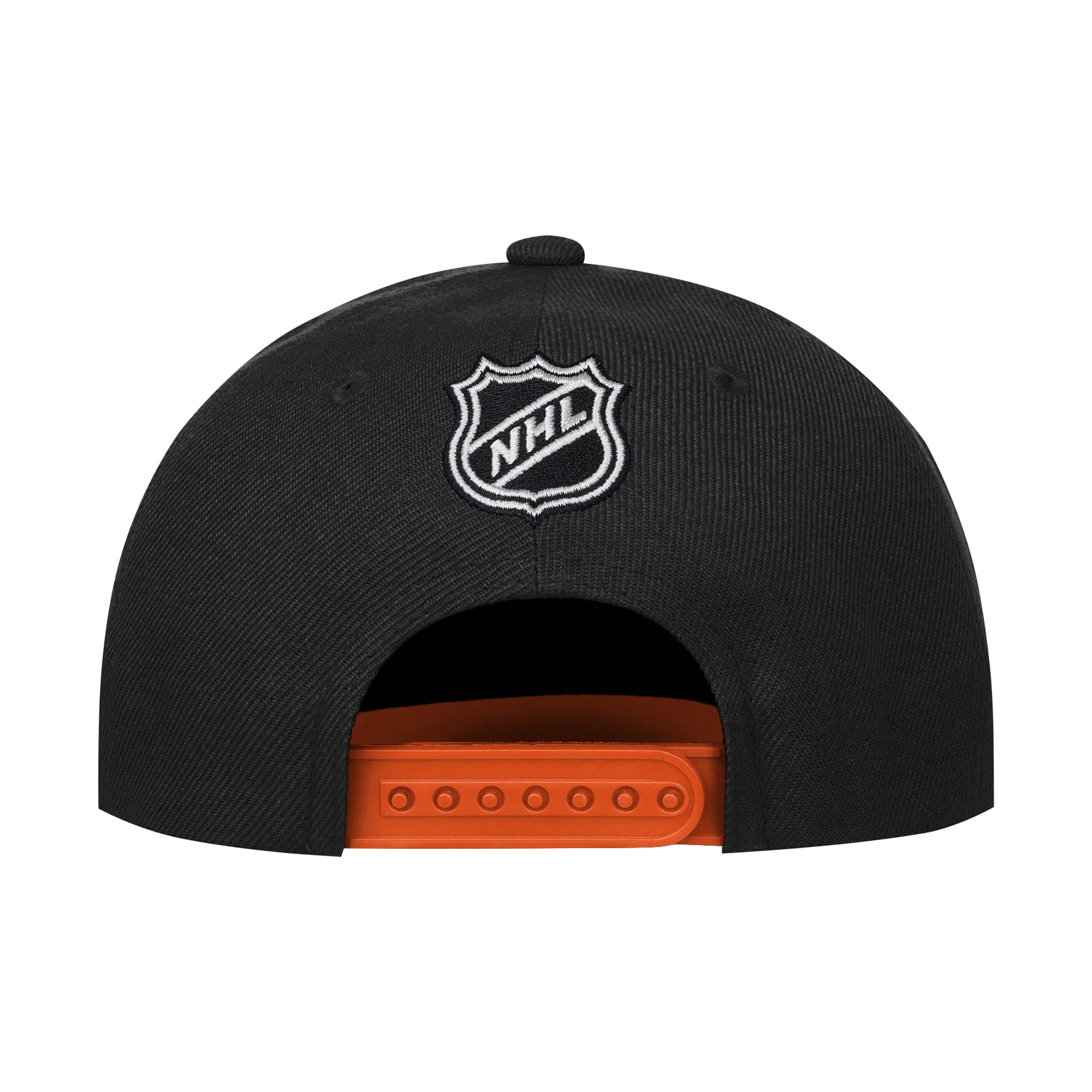 Casquette ajustable Outerstuff noire et orange Anaheim Ducks Ice Breaker pour jeunes