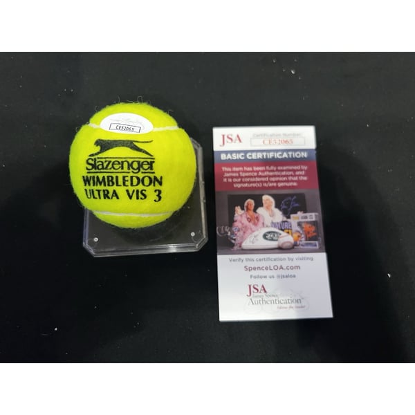Balle De Tennis Géante US Open Signée Par Andre Agassi - Certifiée Beckett - État Mint