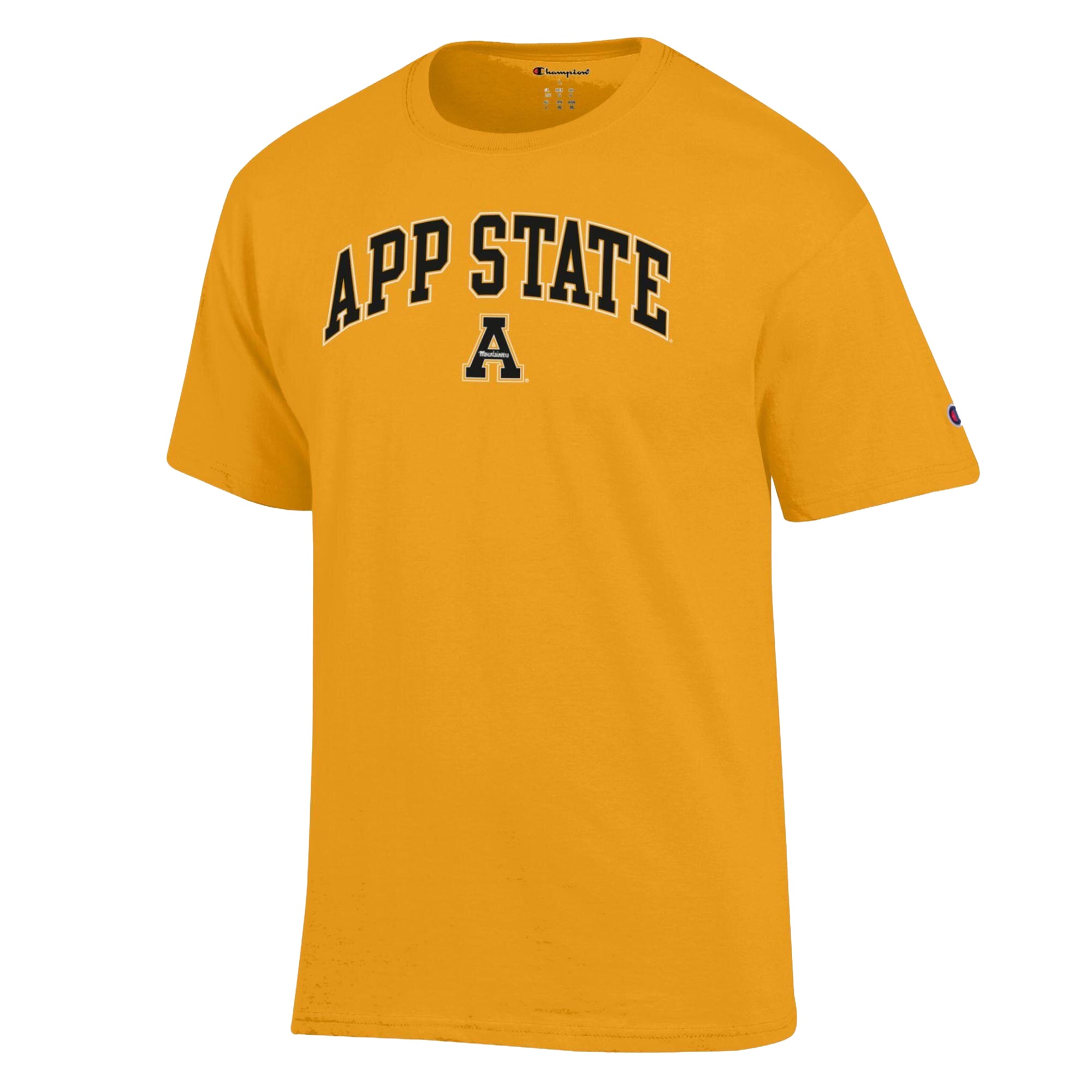 T-shirt homme Champion Gold Appalachian State Mountaineers avec logo Arch