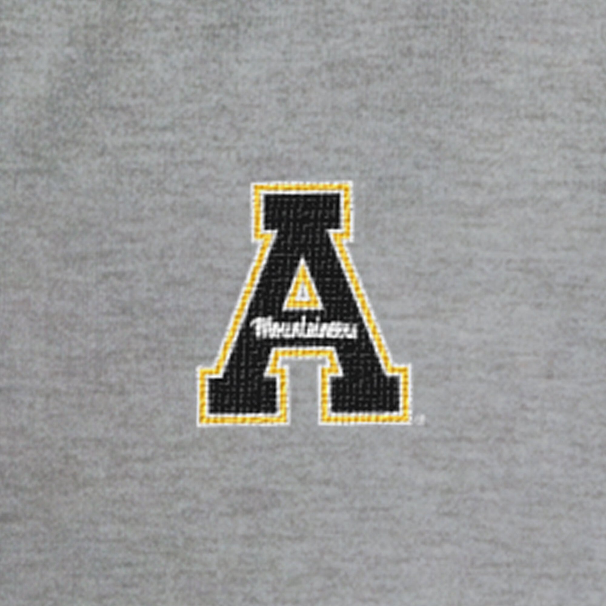 Men's Champion Heather Gray Appalachian State Mountaineers Quarter-Zip Fleece Pullover