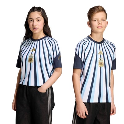 Argentina adidas Home Pre Match Top - White - Kids