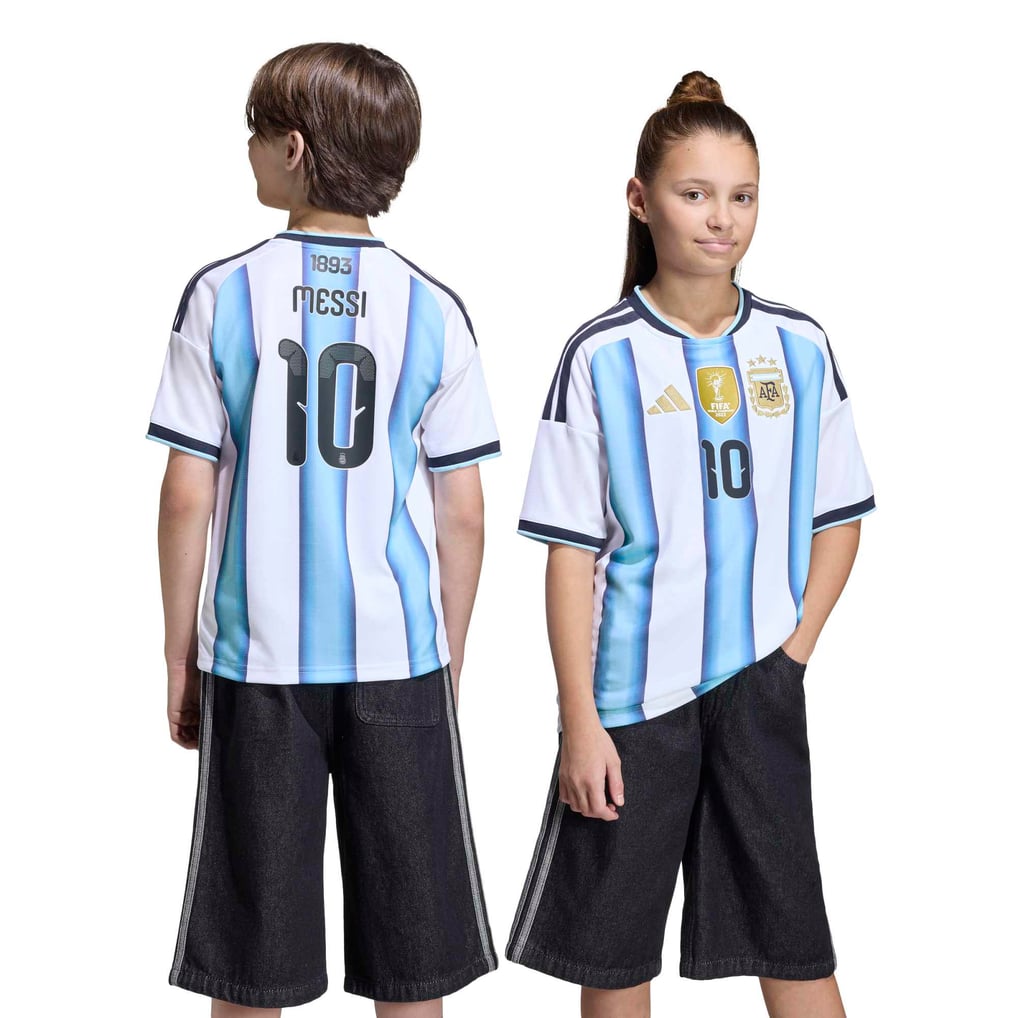 アルゼンチン代表 アディダス ホーム シャツ 2026 - メッシ #10 - キッズ