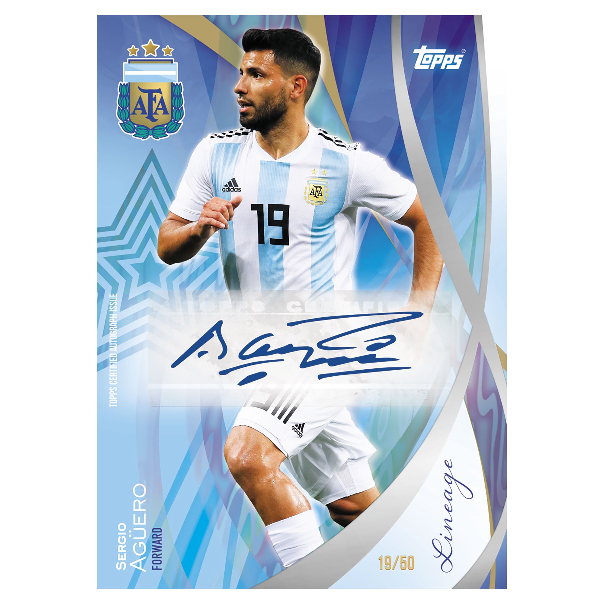 超希少】世界50枚メッシ 28/50 Topps Argentina パラレル 