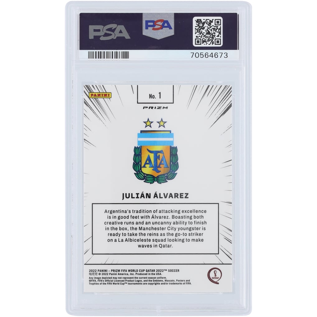 Julián Alvarez Argentina National Team 2022 Panini Prizm World Cup 
