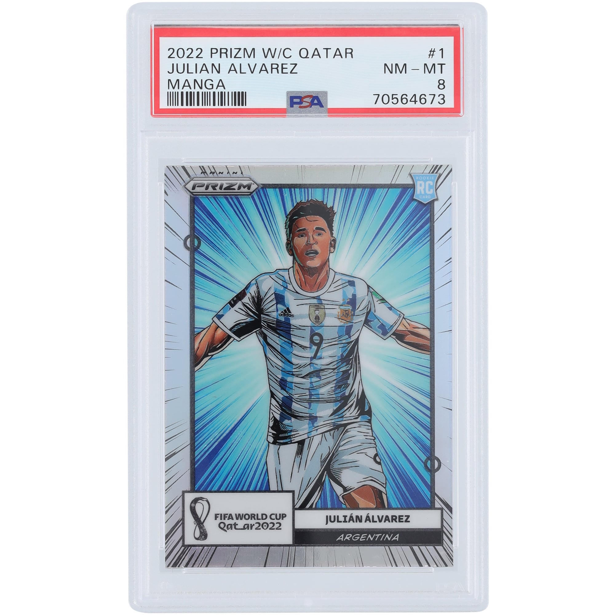 Julián Alvarez Argentina National Team 2022 Panini Prizm World Cup 