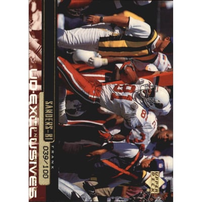 1999 Upper Deck Exclusives 100 #7 Frank Sanders