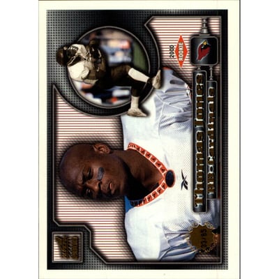 2000 Aurora Premiere Date Pinstripes #2 Thomas Jones