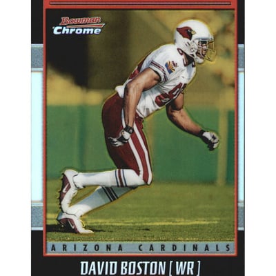 2001 Bowman Chrome Gold Refractors #44 David Boston