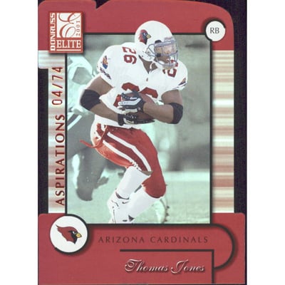 2001 Donruss Elite Aspirations #3 Thomas Jones/74