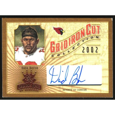 2002 Gridiron Kings Gridiron Cut Collection #GC25 David Boston AU/266