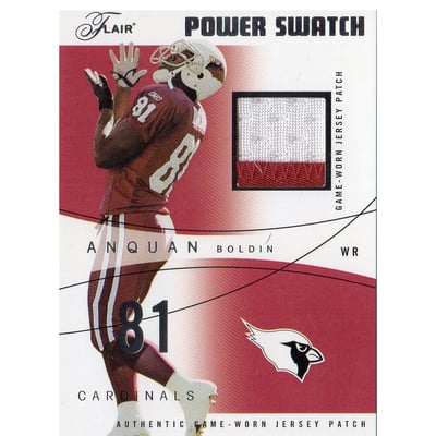 2004 Flair Power Swatch Silver Patches #PSAB Anquan Boldin
