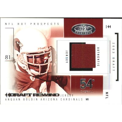 2004 Hot Prospects Draft Rewind Jersey #DRAB Anquan Boldin/154