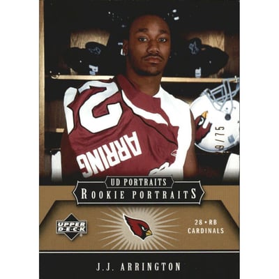 2005 UD Portraits Gold #121 J.J. Arrington