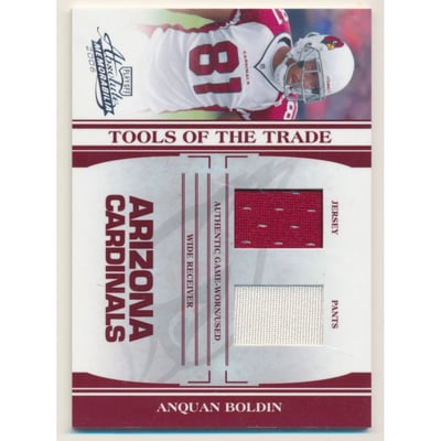 2006 Absolute Memorabilia Tools of the Trade Material Double Red #TOT8 Anquan Boldin/100