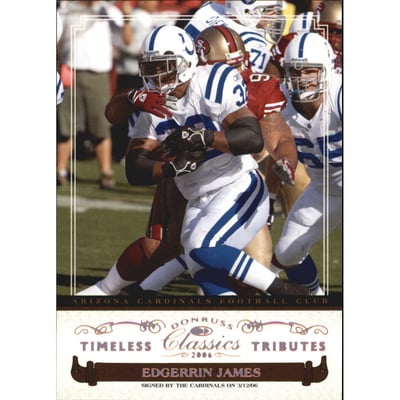 2006 Donruss Classics Timeless Tributes Bronze #43 Edgerrin James