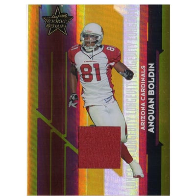 2006 Leaf Rookies and Stars Materials Longevity Gold #1 Anquan Boldin