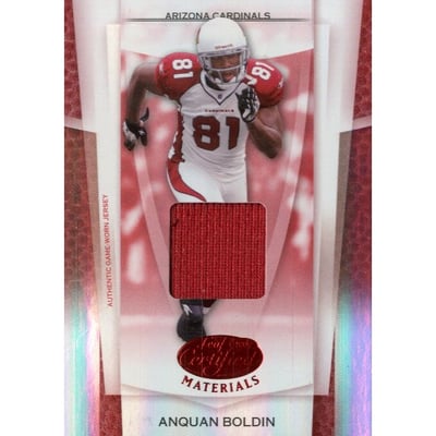 2007 Leaf Certified Materials Mirror Red Materials #58 Anquan Boldin/100
