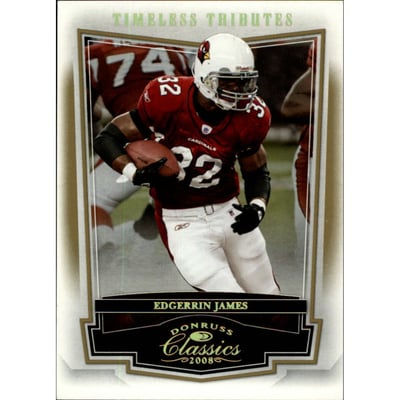2008 Donruss Classics Timeless Tributes Gold #1 Edgerrin James