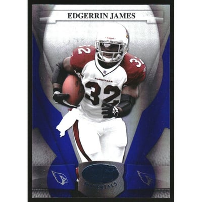 2008 Leaf Certified Materials Mirror Blue #4 Edgerrin James