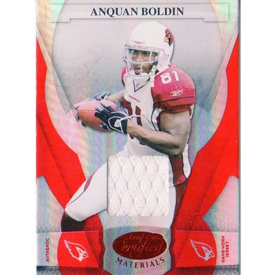 2008 Leaf Certified Materials Mirror Red Materials #3 Anquan Boldin