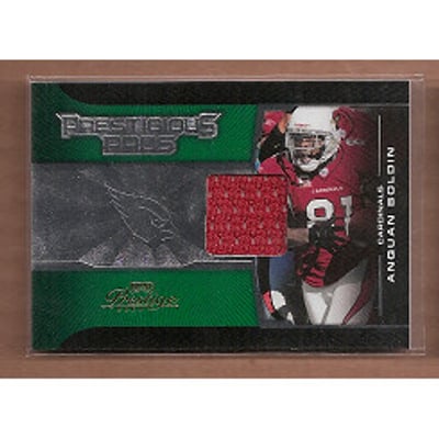 2008 Playoff Prestige Prestigious Pros Materials Green #18 Anquan Boldin