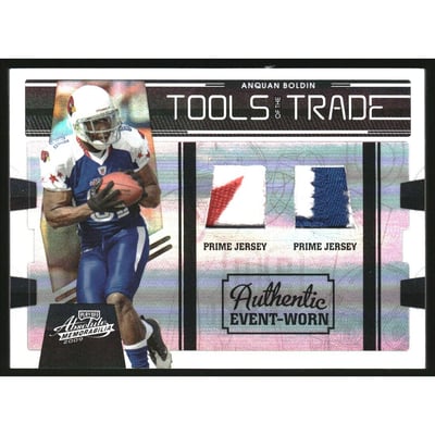 2009 Absolute Memorabilia Tools of the Trade Double Material Black Spectrum #6 Anquan Boldin/50
