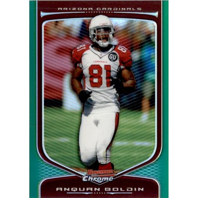 2009 Bowman Chrome Green Refractors #65 Anquan Boldin