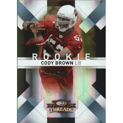2009 Donruss Threads Platinum Holofoil #122 Cody Brown