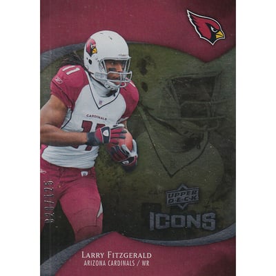 2009 Upper Deck Icons Gold Foil #17 Larry Fitzgerald