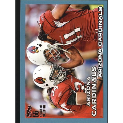 2010 Topps Blue #15 Arizona Cardinals Team/Tim Hightower/Larry Fitzgerald