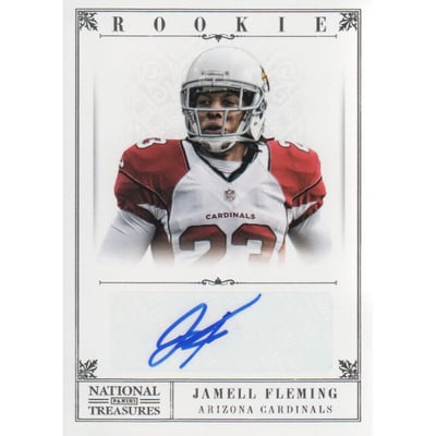 2012 Panini National Treasures #239 Jamell Fleming AU RC