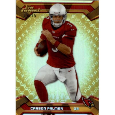 2013 Finest Gold Refractors #24 Carson Palmer