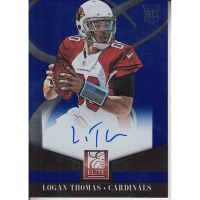 2014 Elite Rookie Autographs #13 Logan Thomas
