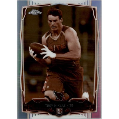2014 Topps Chrome Sepia Refractors #182 Troy Niklas