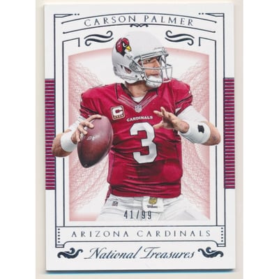 2015 Panini National Treasures #75 Carson Palmer